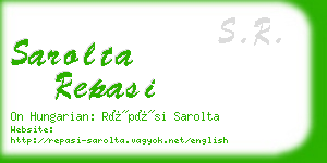 sarolta repasi business card